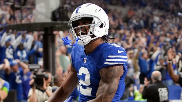 Indianapolis Colts running back D.J. Montgomery vs. Pittsburgh Steelers